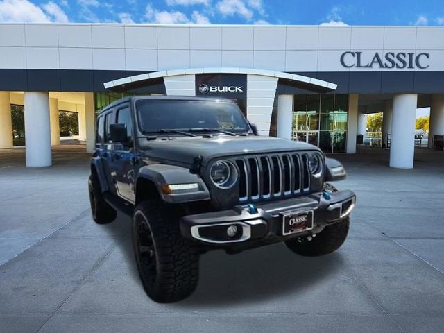 Used 2023 Jeep Wrangler 4xe Sahara 4XE with VIN 1C4JJXP67PW556513 for sale in Arlington, TX