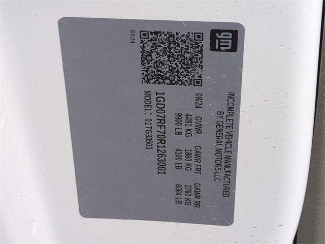 2024 GMC Savana Cutaway 3500 1WT