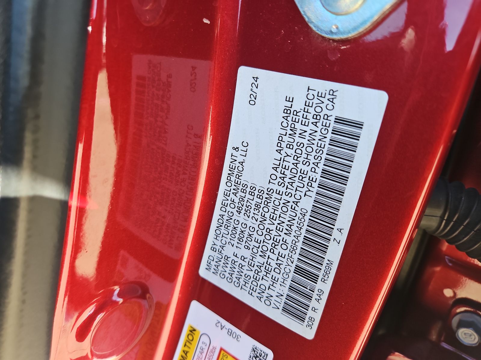 2024 Honda Accord Hybrid Sport