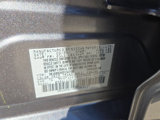2025 Nissan Sentra SV