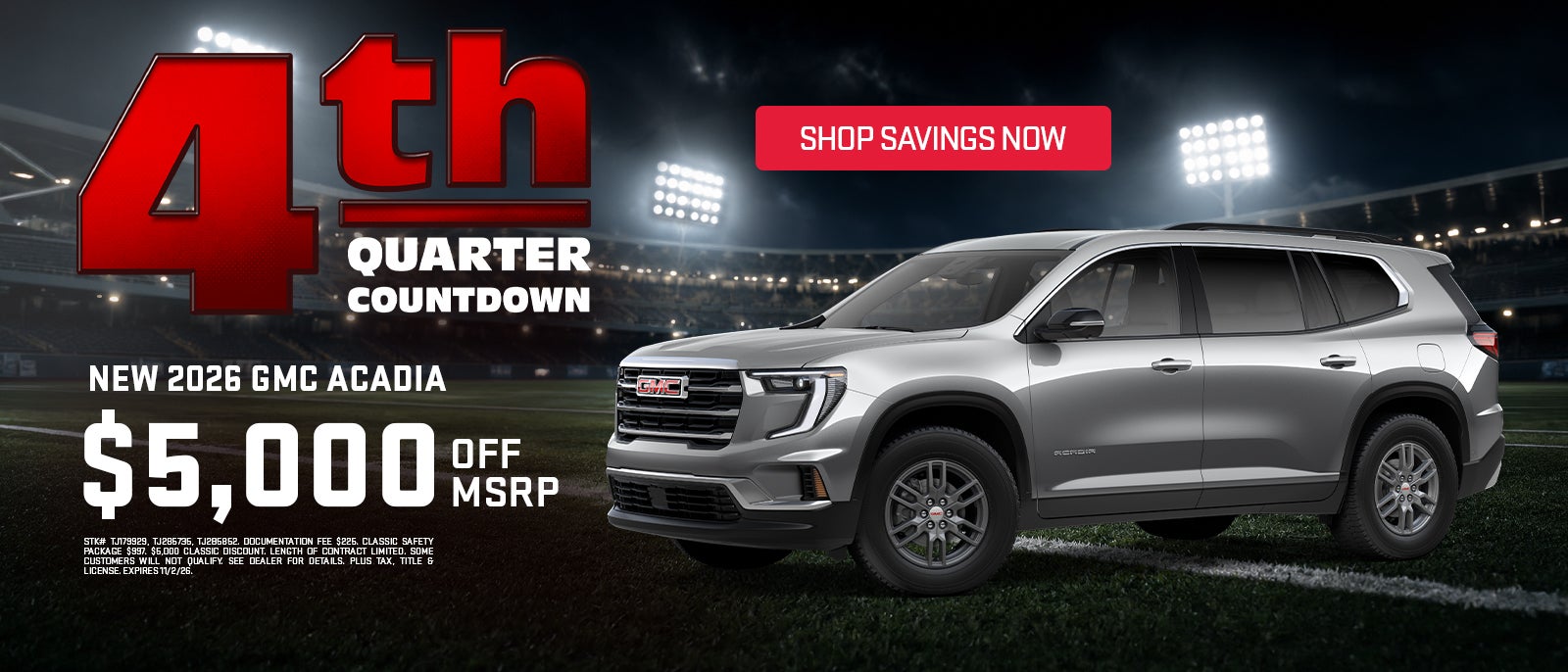 New 2026 GMC Acadia